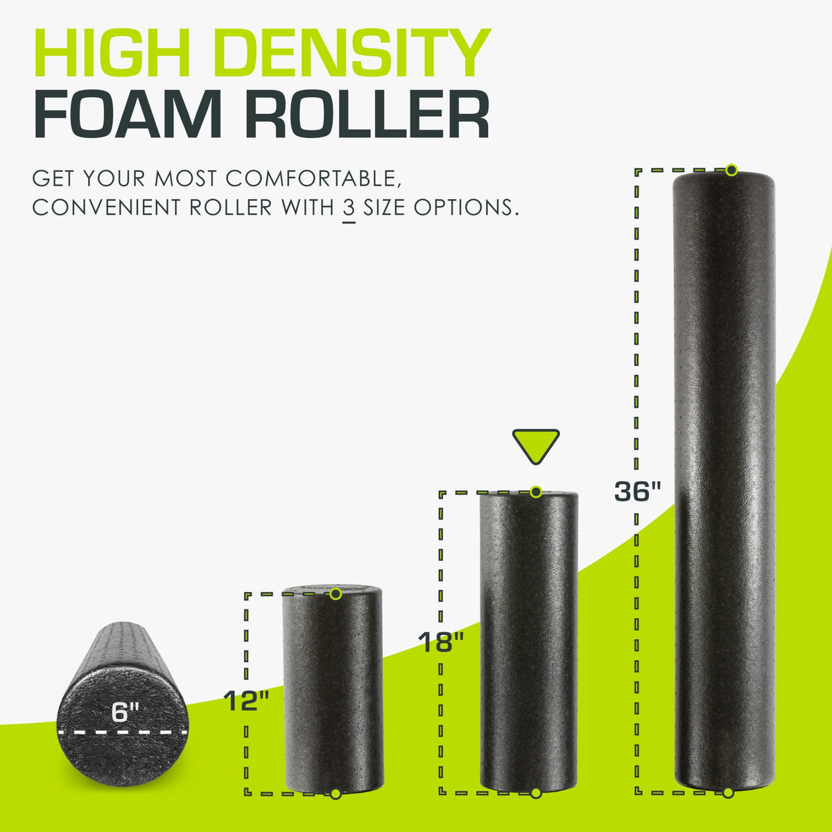 ProsourceFit High-Density Foam Roller 18 inch