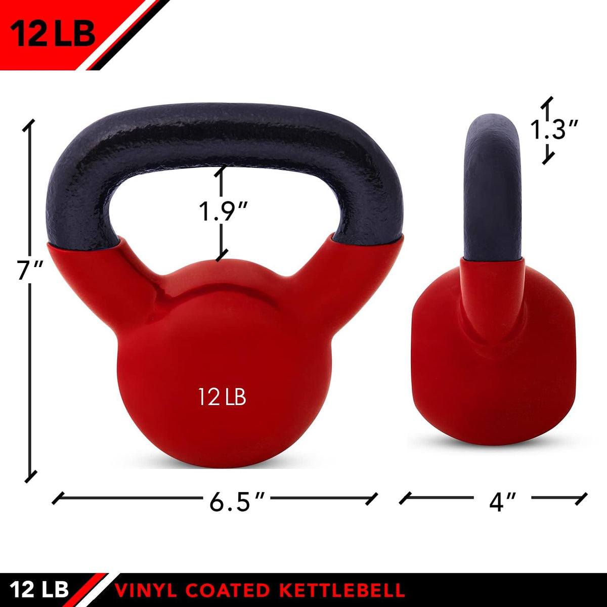 JFIT Vinyl Kettlebell 12 lb