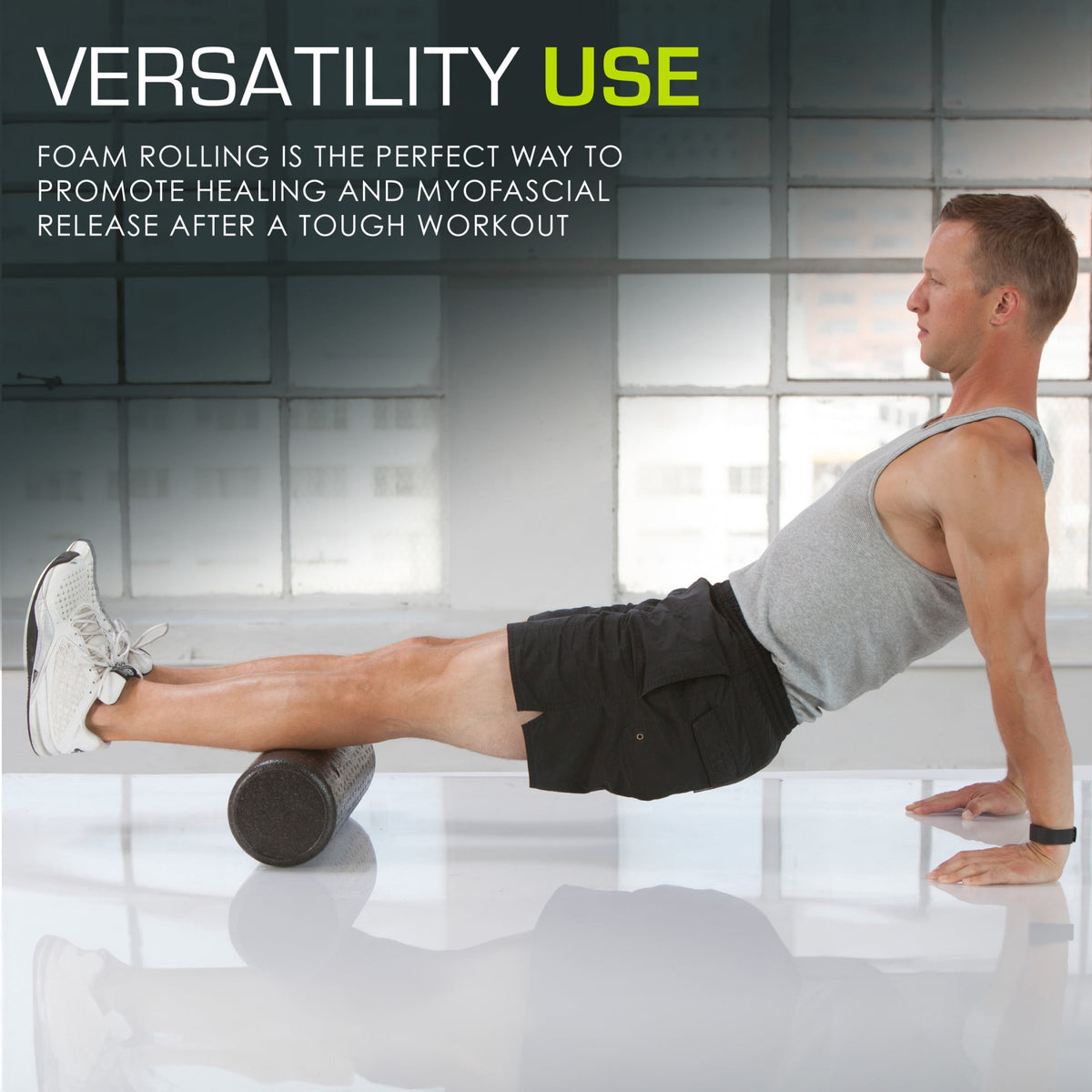 ProsourceFit High-Density Foam Roller 18 inch