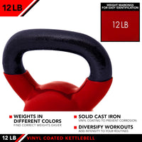 JFIT Vinyl Kettlebell 12 lb