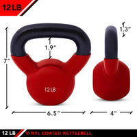 JFIT Vinyl Kettlebell 12 lb